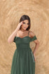 Vestido Franzido Ombro a Ombro VESTIDO DE FESTA PETRA FINA